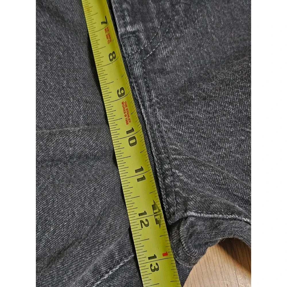 Levis Premium Wedgie Capri Jeans Womens Sz 29 Black High Rise Stretch Denim NWT